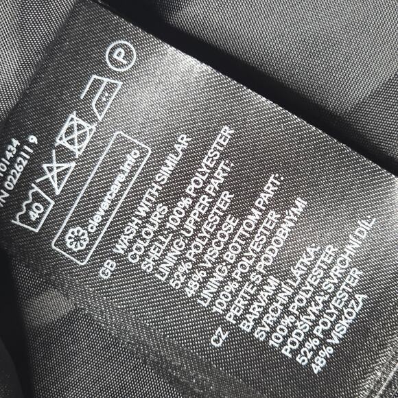 HM A-Line Black Defined Waist Lined Dress New Size US 8 - Picture 12 of 12